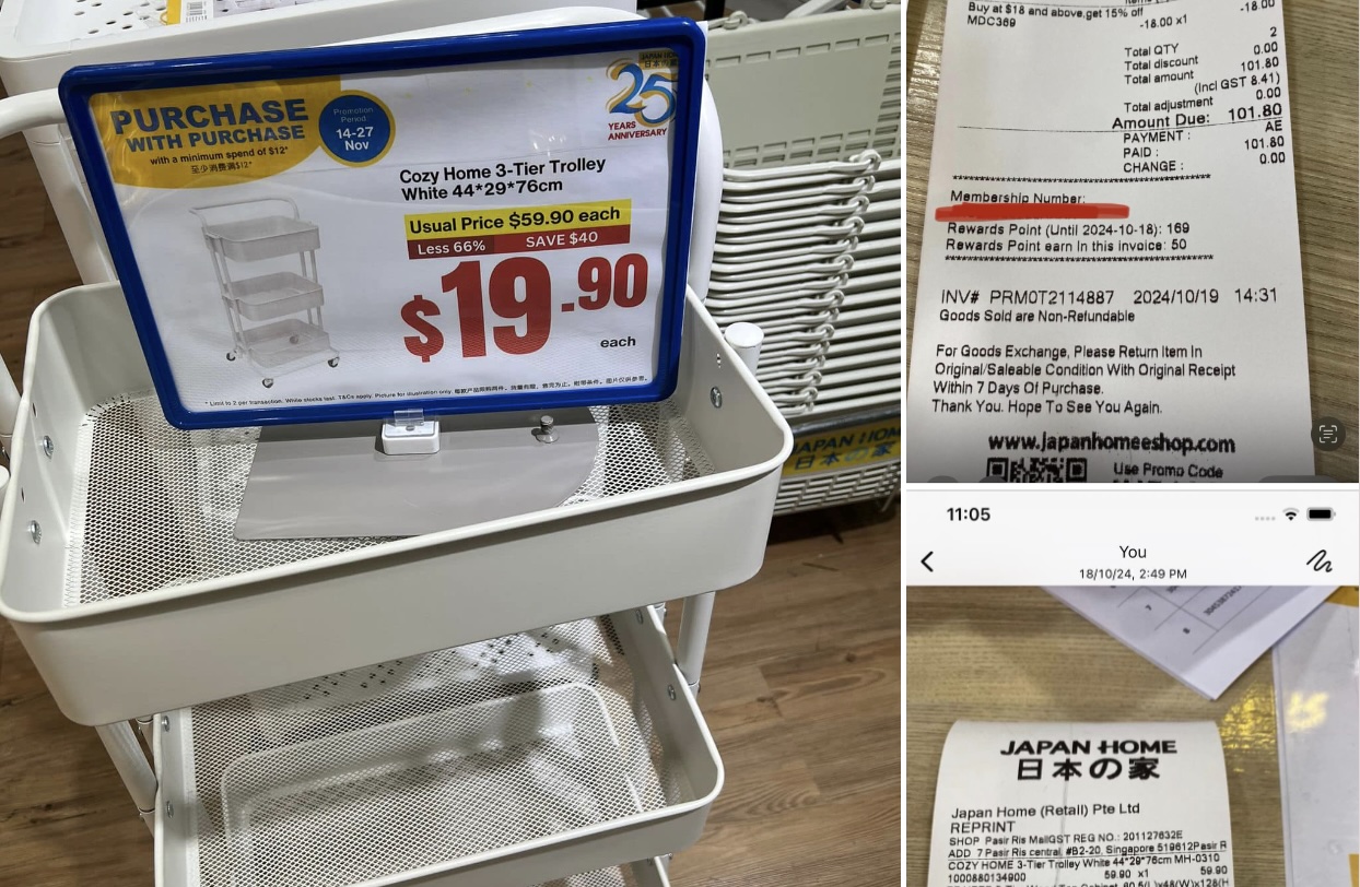 Netizens call out woman who bought discounted trolleys and got upset after the store dropped prices 2 weeks later